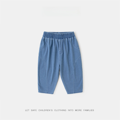 兒童牛仔褲春季