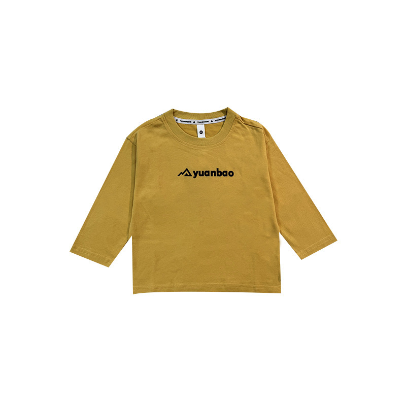 兒童戶外露營長袖磨毛T恤