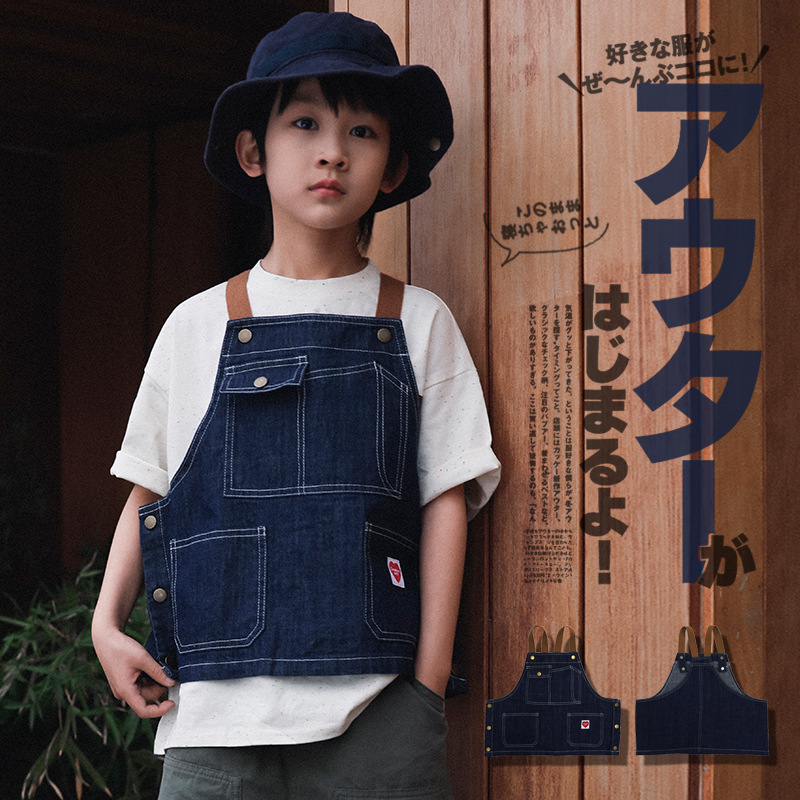 兒童休閒百搭牛仔馬甲