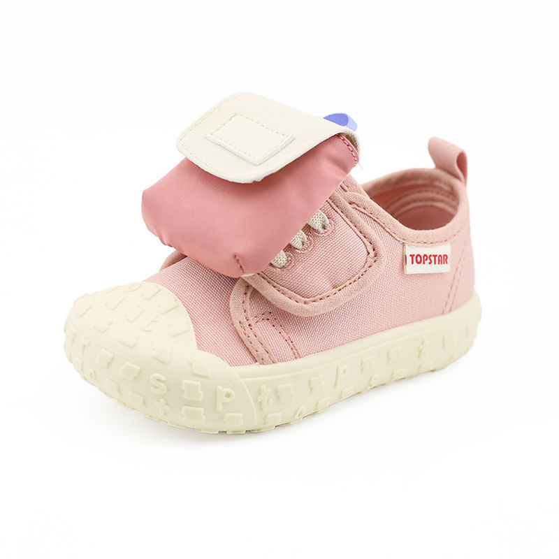 兒童春秋夏耐磨麵包帆布鞋