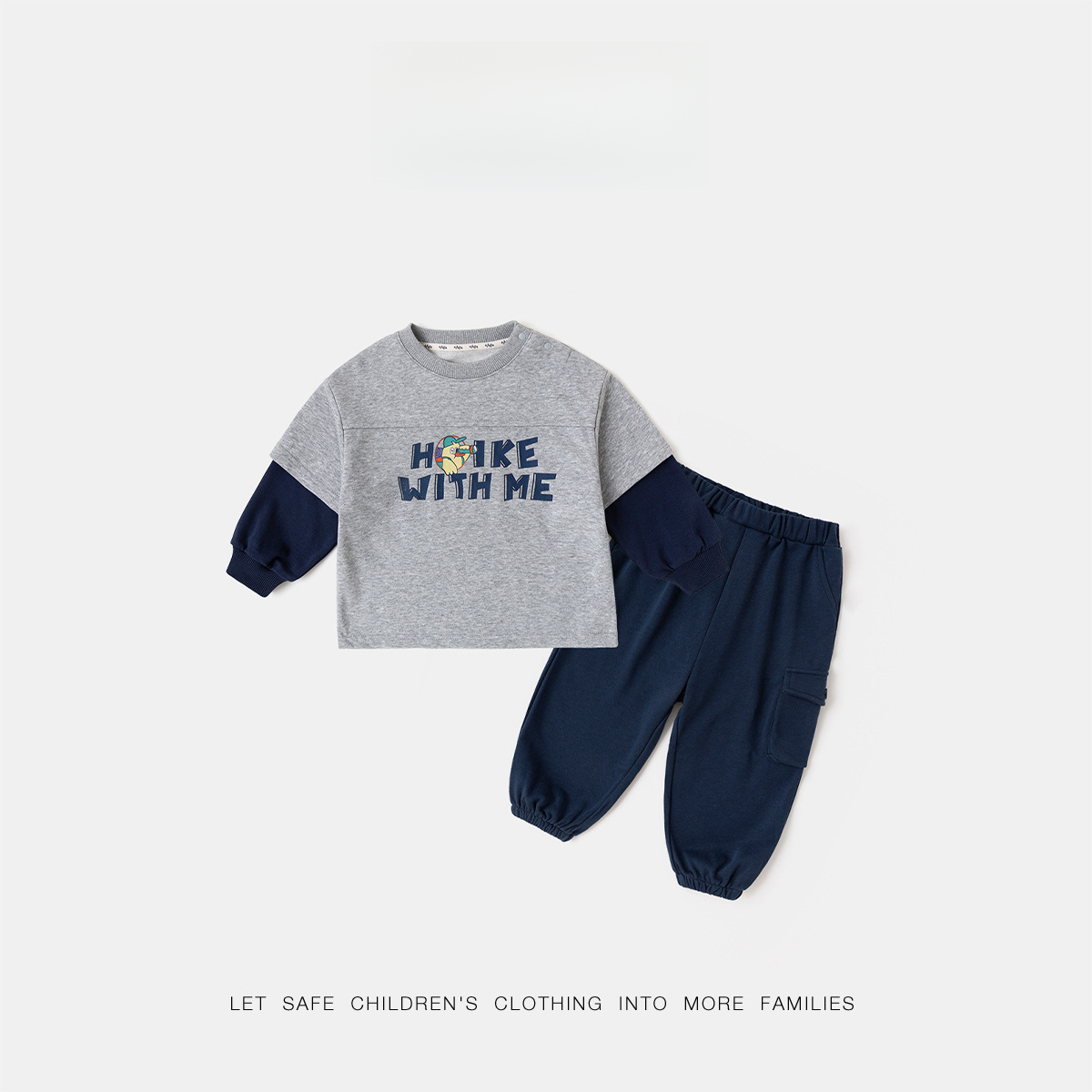 兒童套裝假兩件童裝