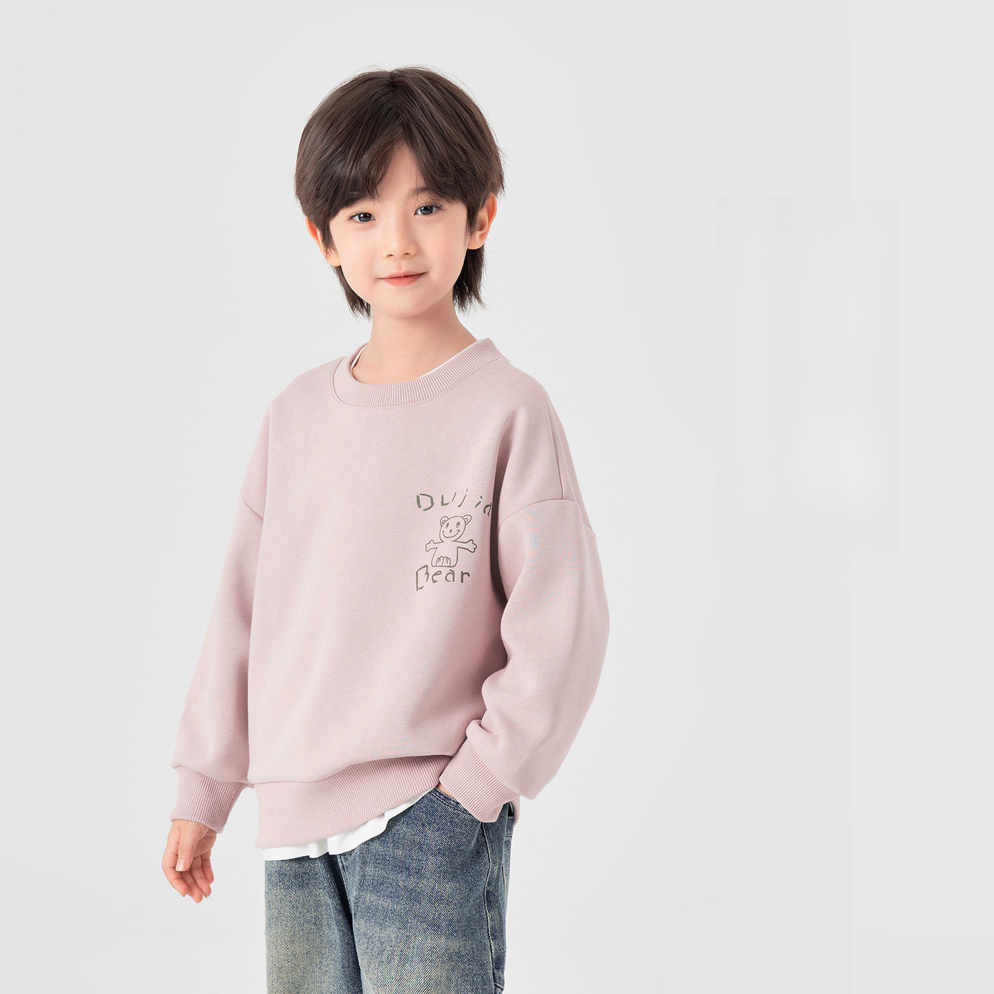 男童春秋款休閒圓領衛衣