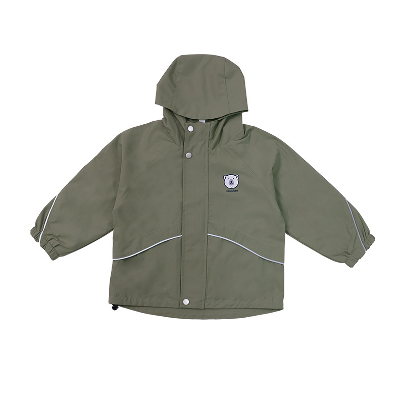 秋季兒童卡通小熊連帽外套