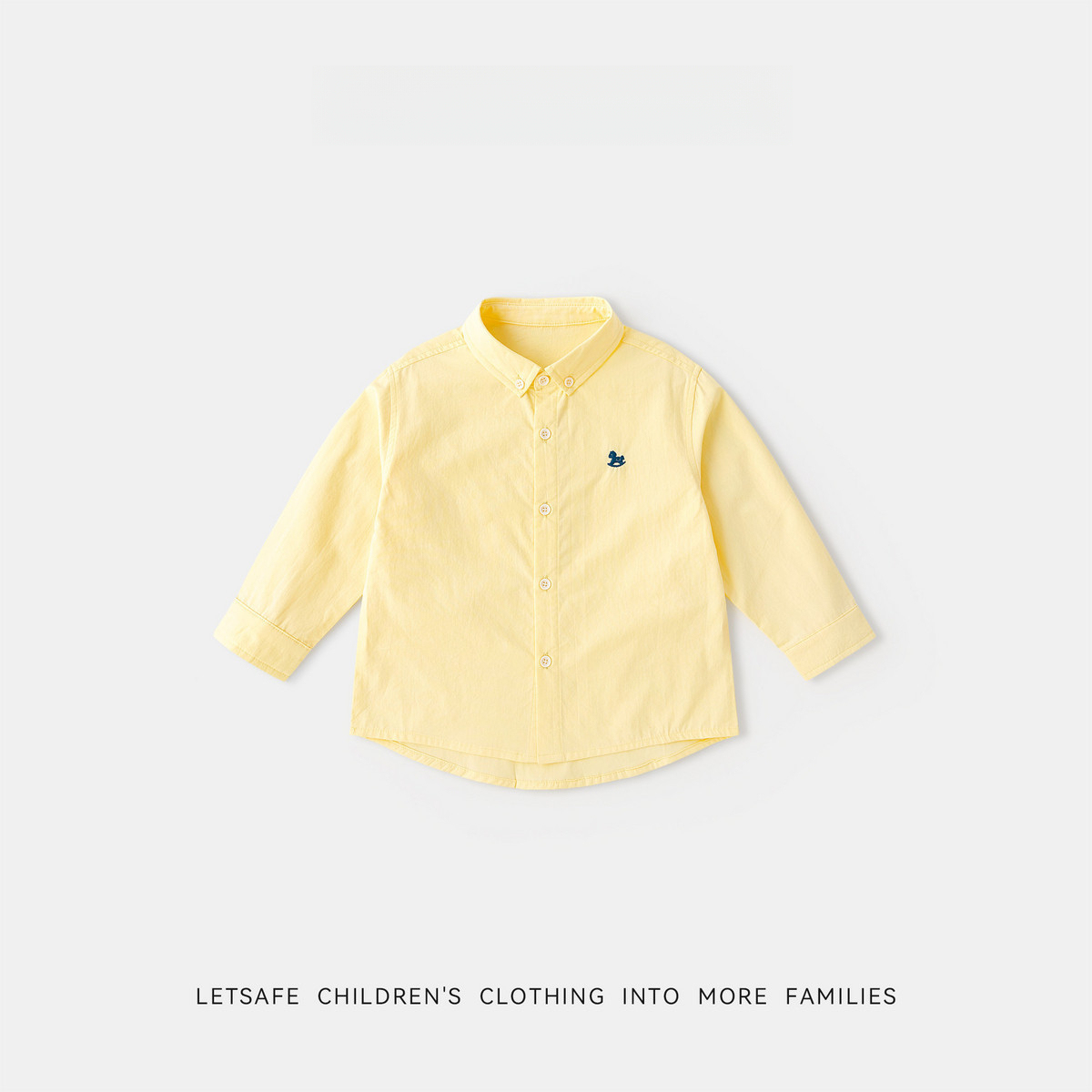 女童春秋元氣學院風襯衫