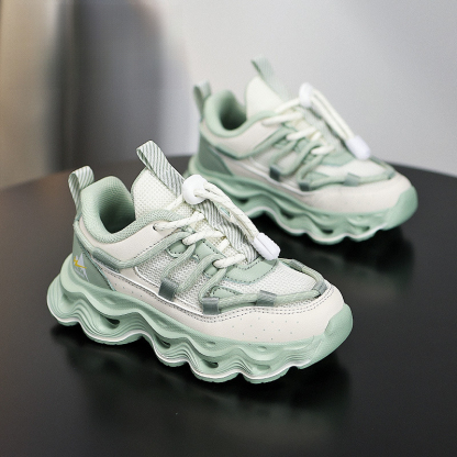 兒童春季透氣中大童跑步鞋