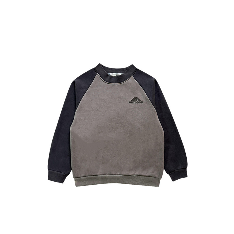 兒童冬季加絨露營帳篷印花衛衣