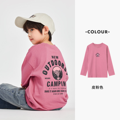 男童春季純棉長袖T恤