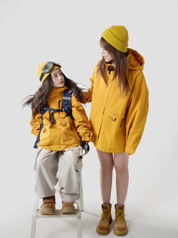 秋冬男女童戶外滑雪服三合一杜邦三防兒童衝鋒衣