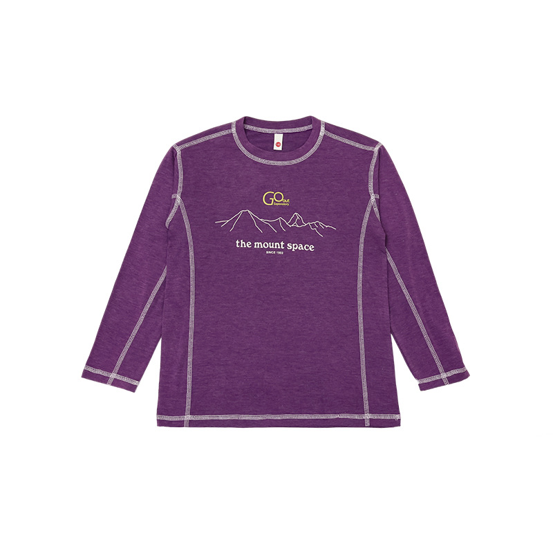 男童春季戶外明綫撞色速乾長袖T恤