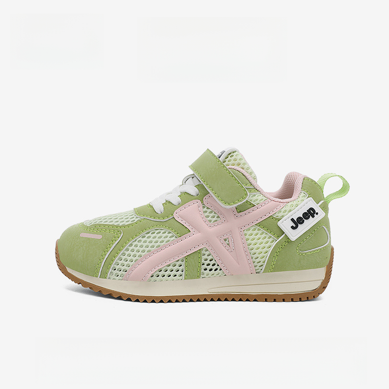 兒童春秋季透氣網面運動鞋