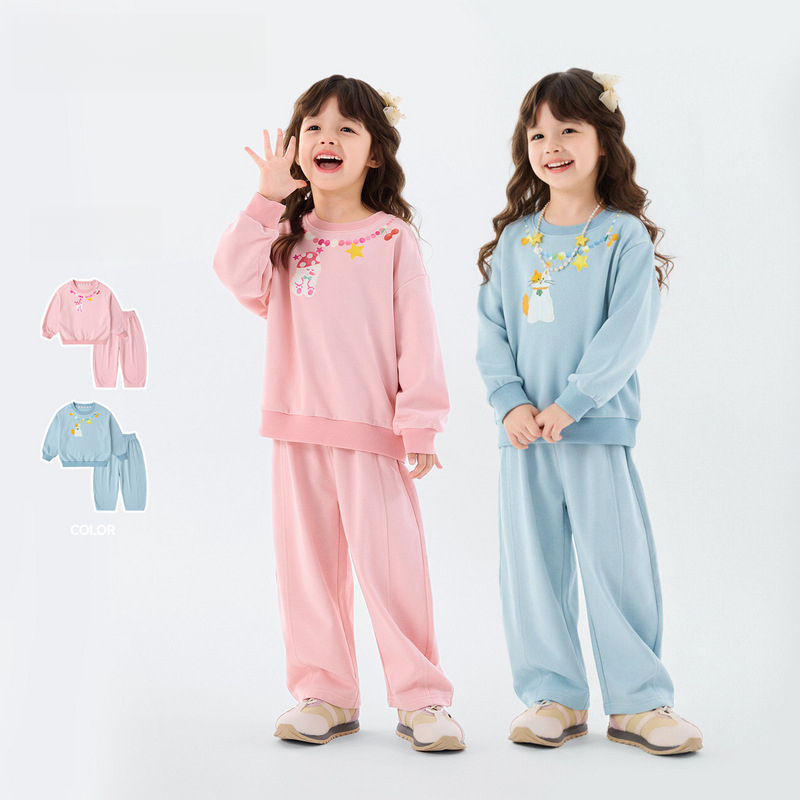 春季女童甜美運動套裝