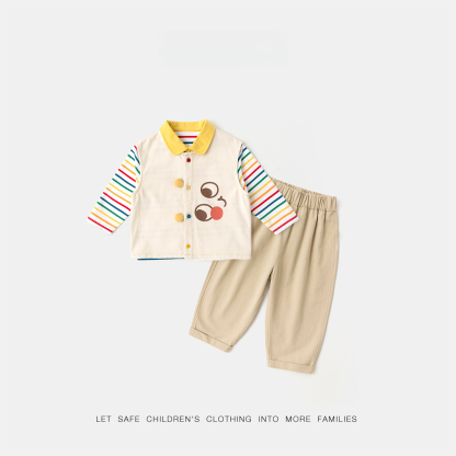 兒童長頸鹿秋季卡通套裝