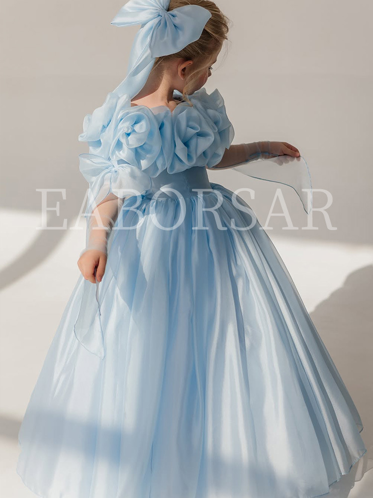 藍色花朵公主裙