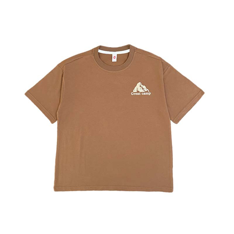 兒童山系戶外透氣印花t恤親子裝