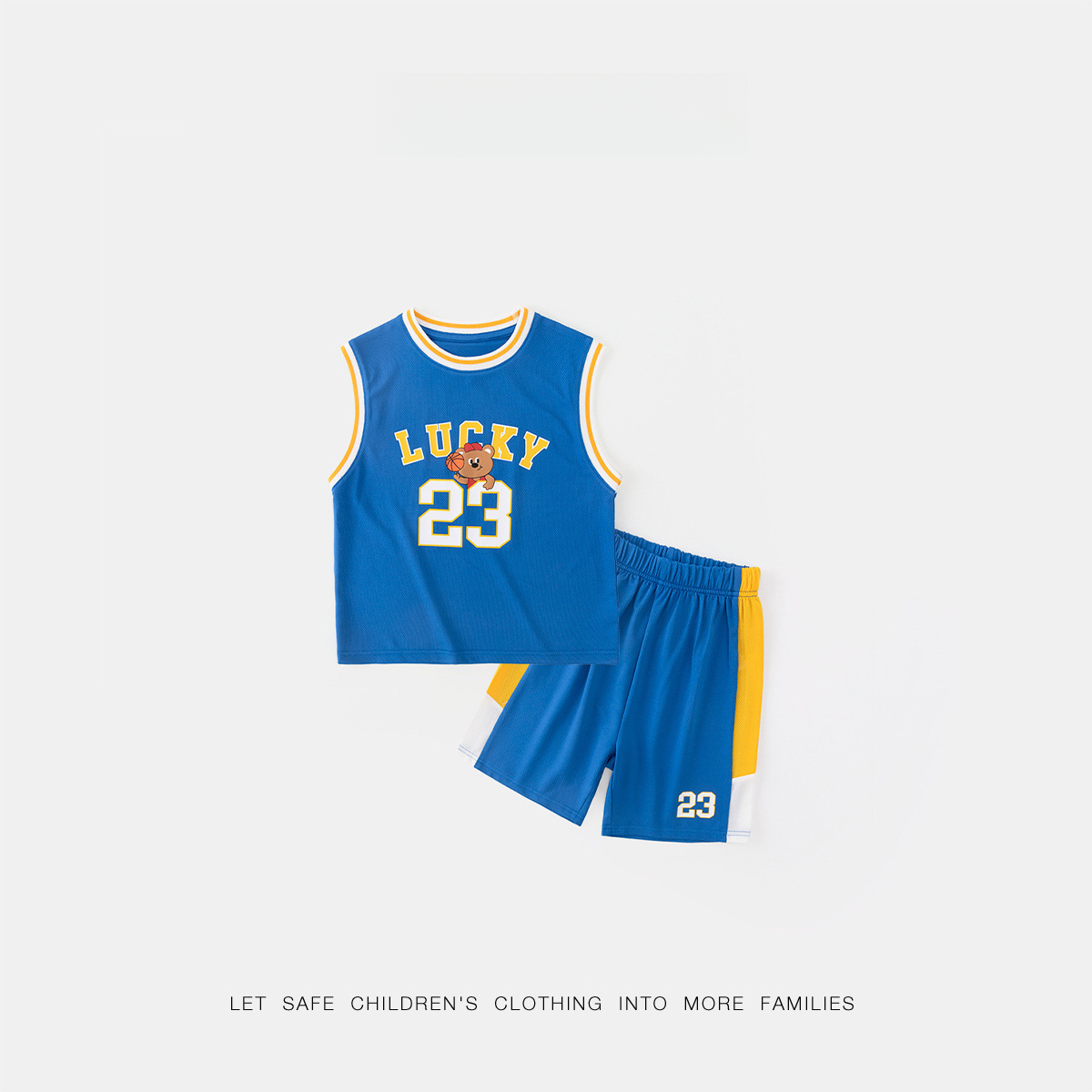 男童夏季背心運動套裝