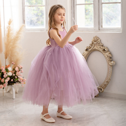 小女孩生日蓬蓬紗裙