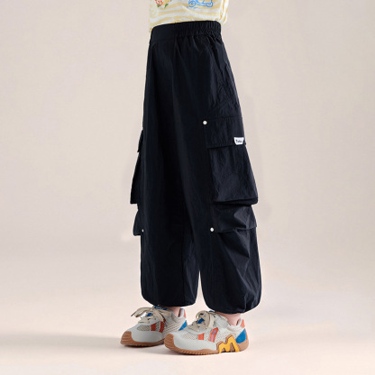 春秋女童薄款運動工裝褲休閑褲長褲