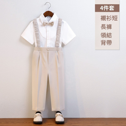 男童春夏英倫馬甲套裝