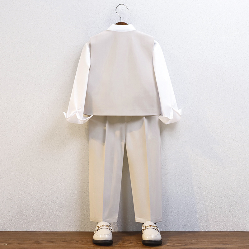 男童春夏英倫馬甲套裝