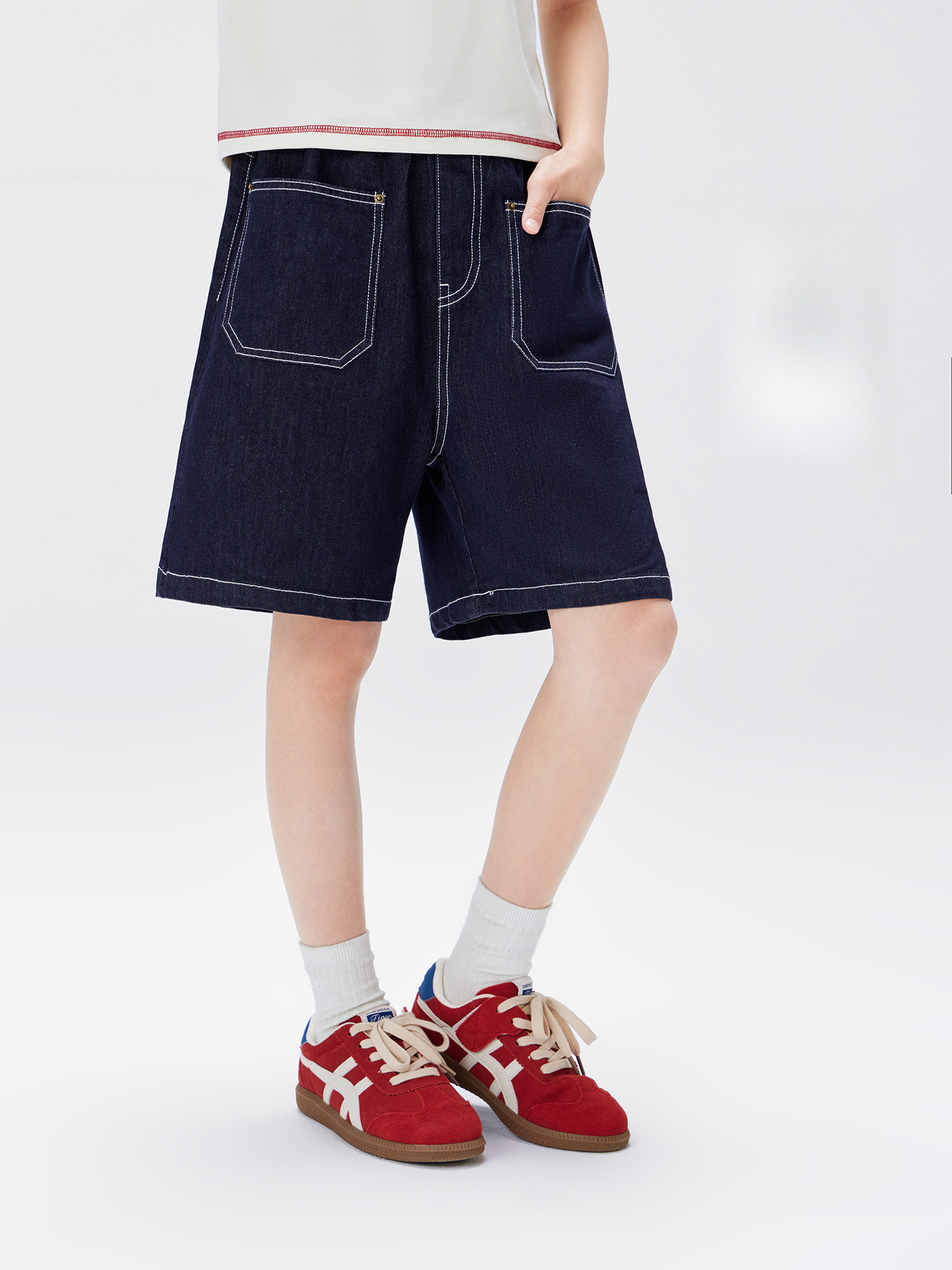 女童夏季防褪色五分褲