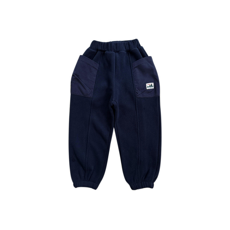 冬季兒童加絨加厚衛褲