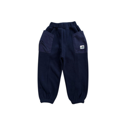 冬季兒童加絨加厚衛褲