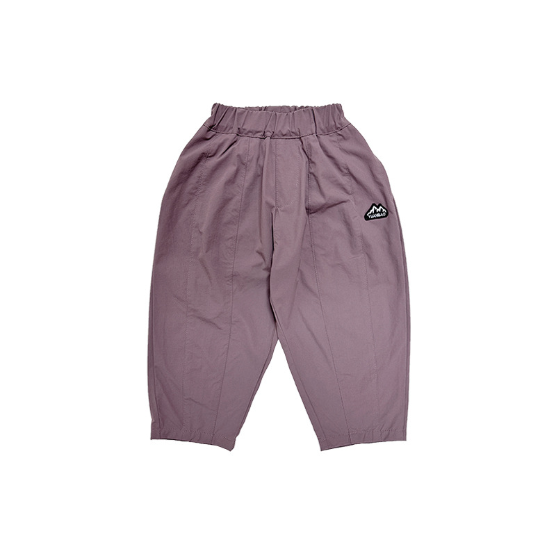 兒童戶外涼感速乾長褲休閒褲防水