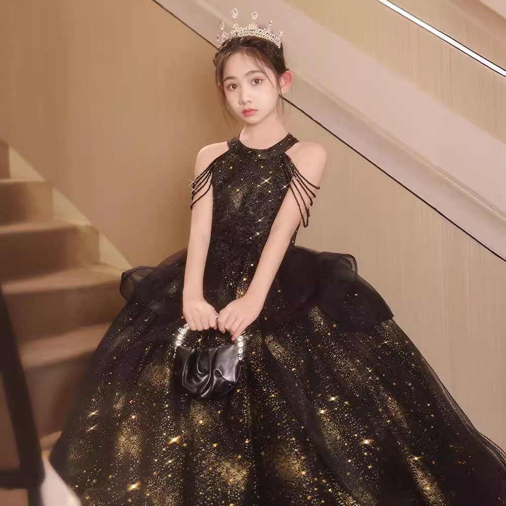 女童晚禮服閃耀演出服