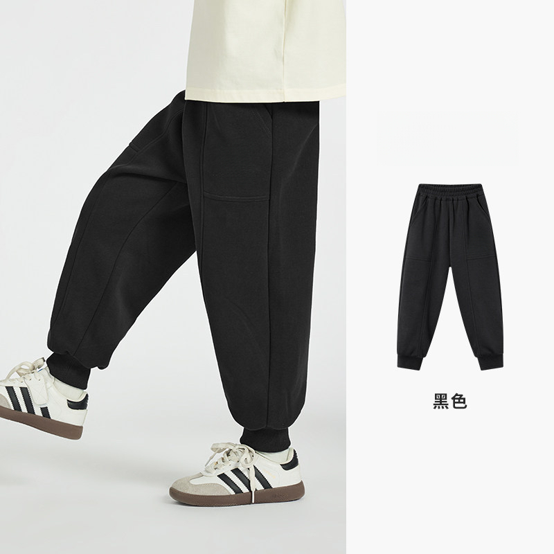 春秋款男童中大童簡約運動褲