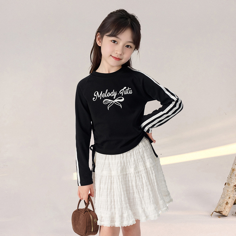 春秋款女童直筒褲運動褲