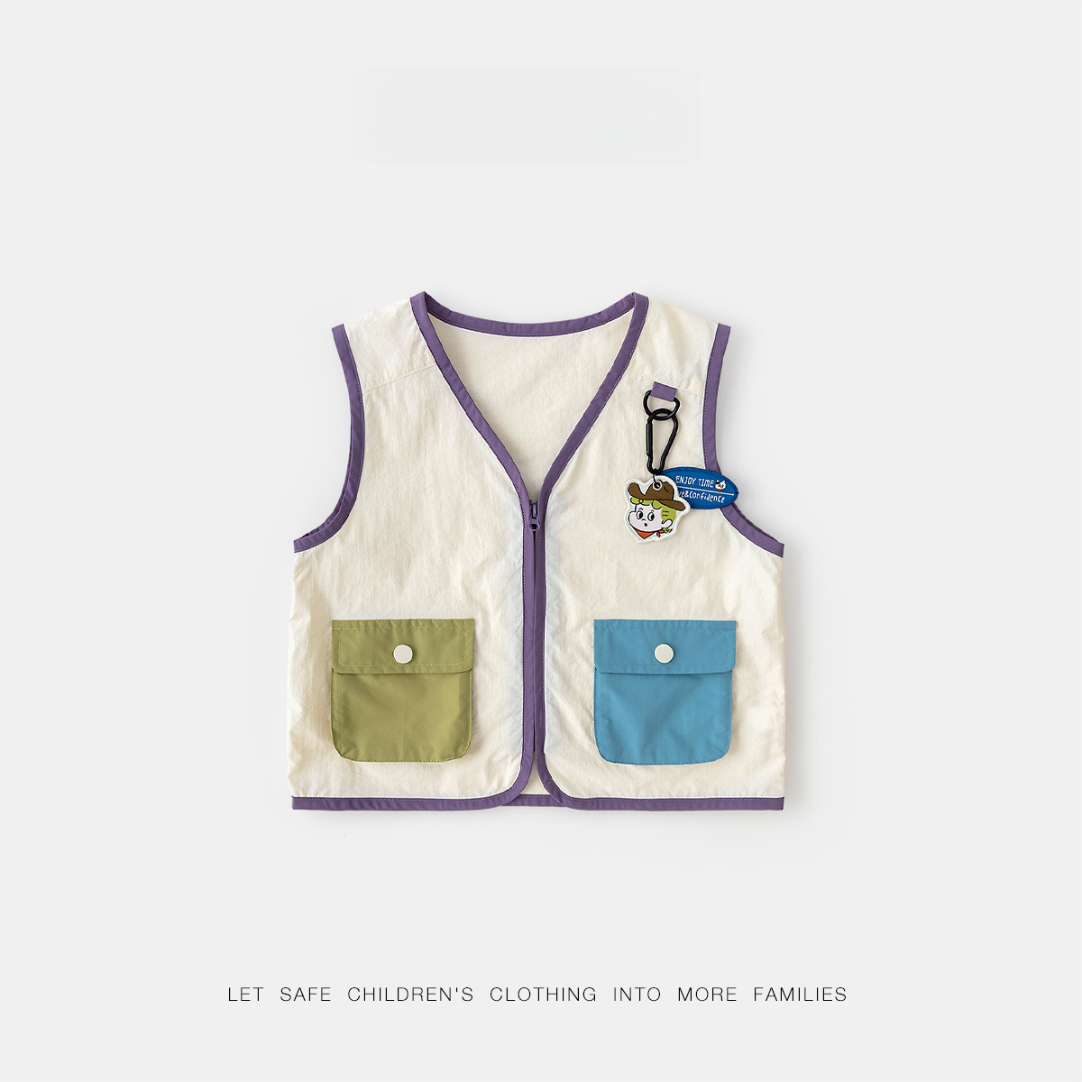 兒童工裝馬甲春季套裝