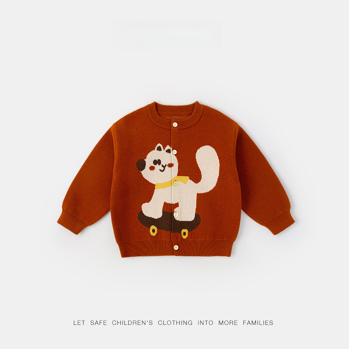 女童俏皮可愛針織毛衣