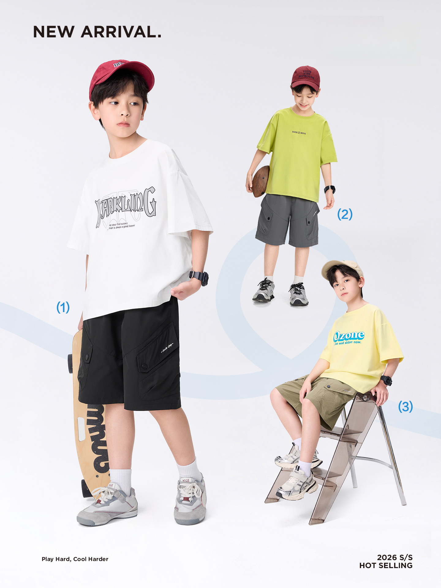 男童工裝五分褲