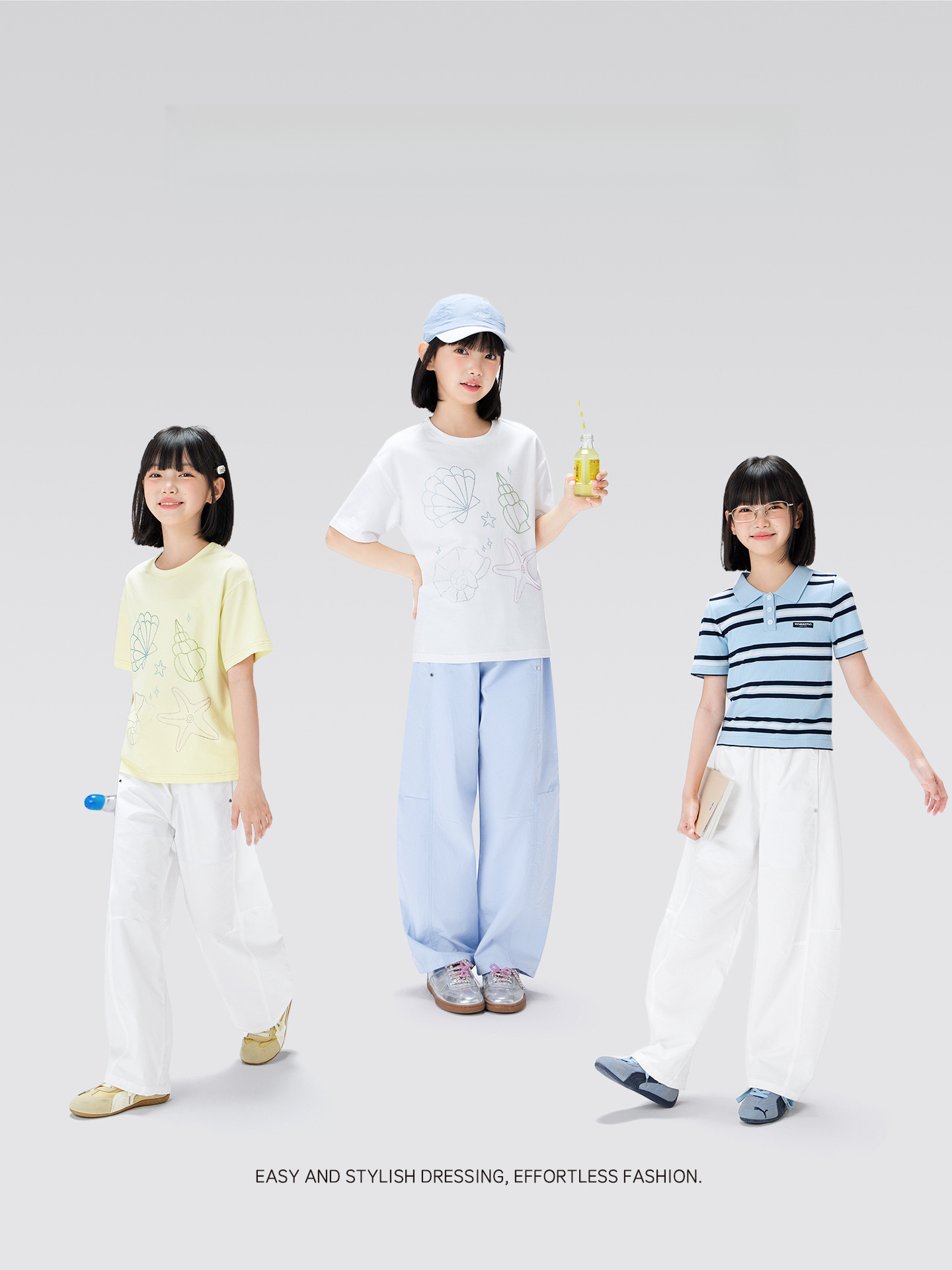 女童夏季薄款全棉透氣彎刀褲
