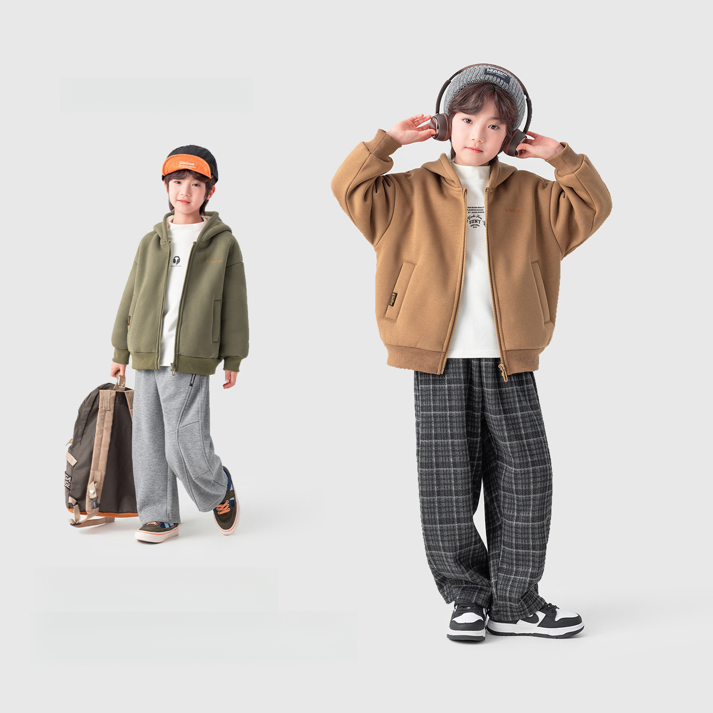 男童羊羔絨衛衣外套