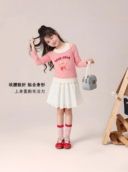 春季假兩件女童T恤