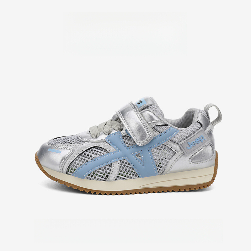 兒童春秋季透氣網面運動鞋