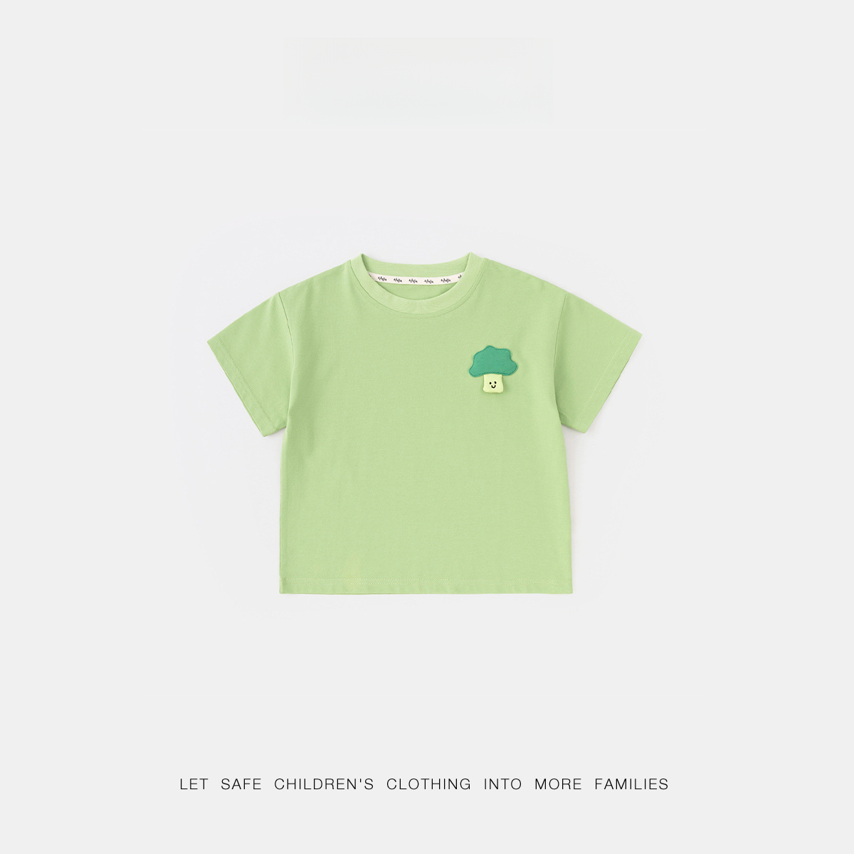 兒童清爽純色短袖T恤