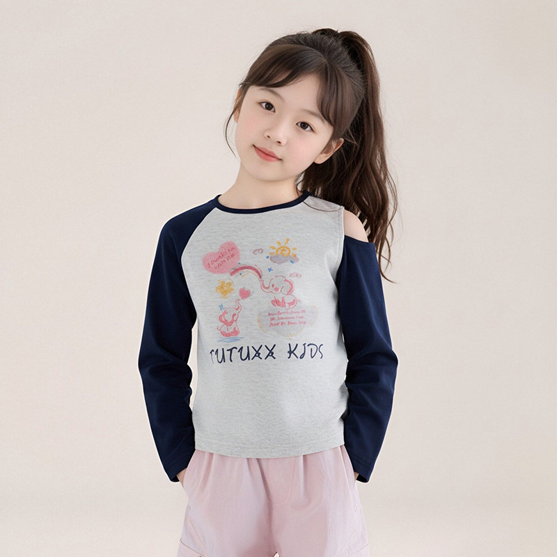 春秋女童薄款運動工裝褲休閑褲長褲