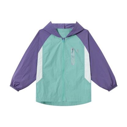 男童清新撞色防曬服