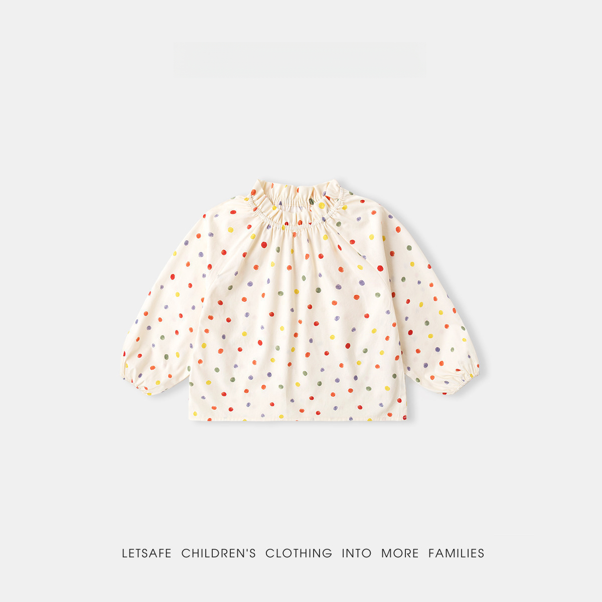 春季女童純棉格子襯衫