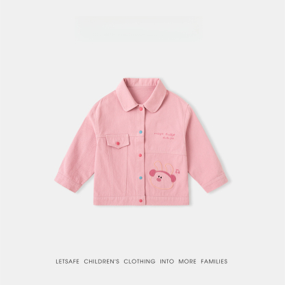 春季兒童純棉卡通印花外套