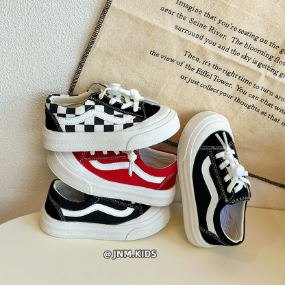 兒童韓版厚底低幫板鞋帆布鞋