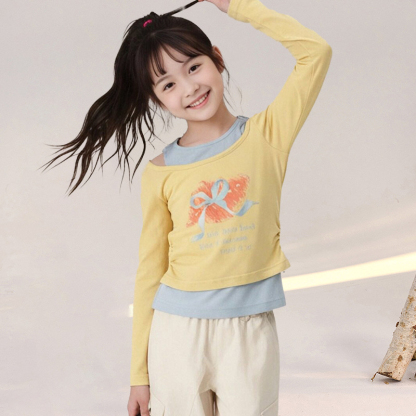 春季假兩件女童T恤