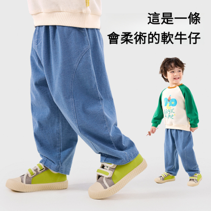 兒童牛仔褲春季