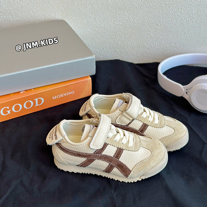 韓版兒童真皮春秋款休閒運動鞋