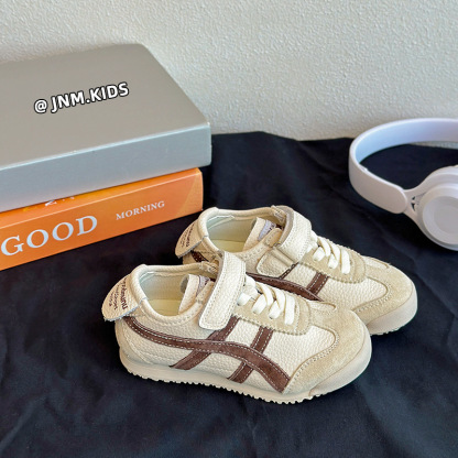 韓版兒童真皮春秋款休閒運動鞋