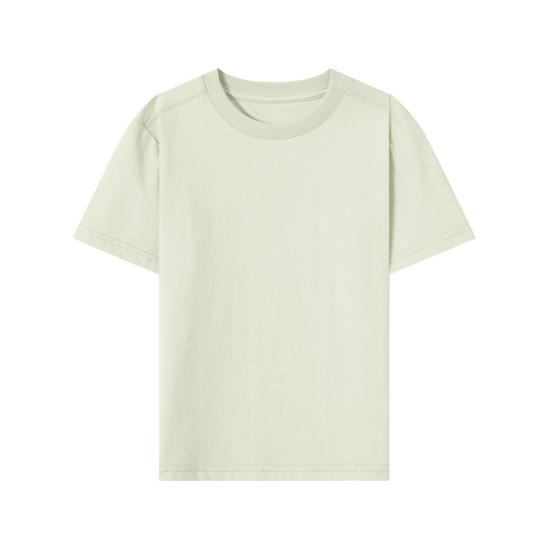 夏季男童簡約純色基礎款短袖T恤