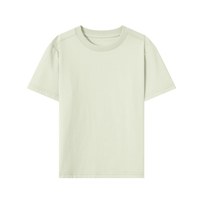 夏季男童簡約純色基礎款短袖T恤