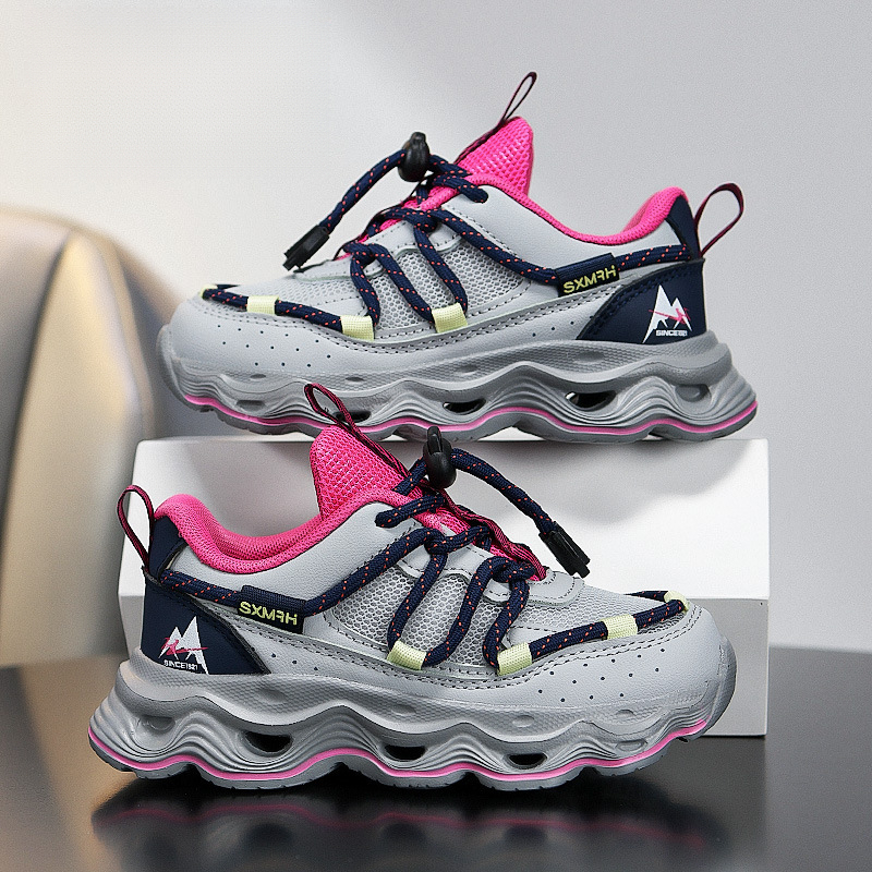 兒童春季透氣中大童跑步鞋